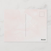 Verjaardagsfeestje met antieke champagneglas en fl briefkaart (Achterkant)