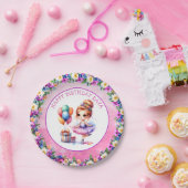 Verjaardagsfeestje met balletthema papieren bordje (Feest)