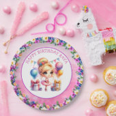 Verjaardagsfeestje met balletthema papieren bordje (Feest)