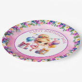 Verjaardagsfeestje met balletthema papieren bordje (Gekanteld)