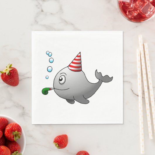 Verjaardagsfeestje met Cute Party Whale Servet (Insitu)