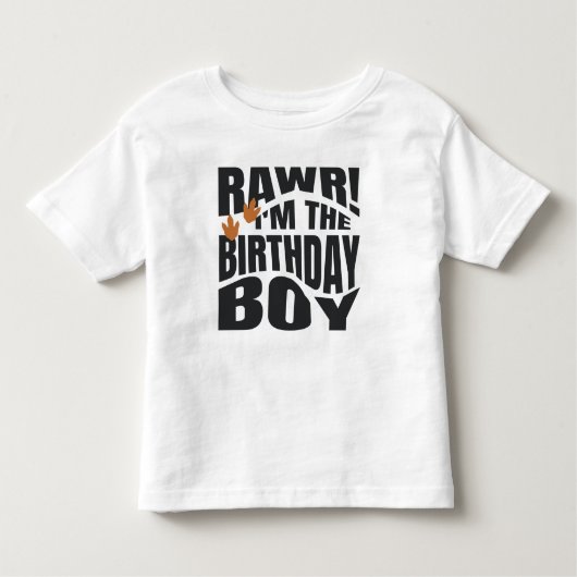 Verjaardagsfeestje met Cute Rawr Dinosaur Kinder Shirts (Voorkant)