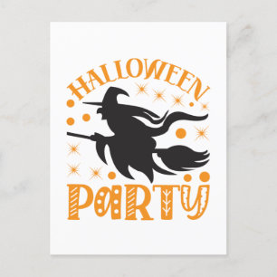 Verjaardagsfeestje met Halloween Briefkaart