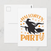 Verjaardagsfeestje met Halloween Briefkaart (Voorkant / Achterkant)