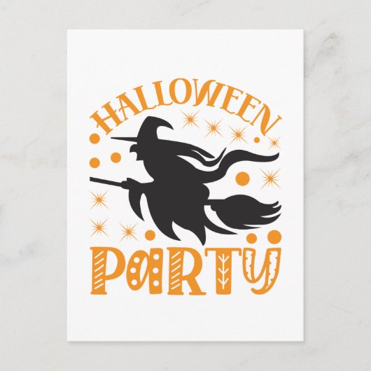 Verjaardagsfeestje met Halloween Briefkaart (Voorkant)