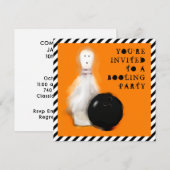 Verjaardagsfeestje met Halloween Kaart (Voorkant / Achterkant)
