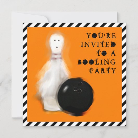 Verjaardagsfeestje met Halloween Kaart (Voorkant)