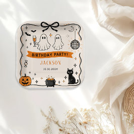 Verjaardagsfeestje met Halloween Papieren Bordje