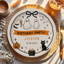 Verjaardagsfeestje met Halloween Papieren Bordje