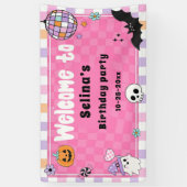Verjaardagsfeestje met Halloween Spandoek (Verticaal)