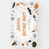 Verjaardagsfeestje met Halloween Spandoek (Verticaal)