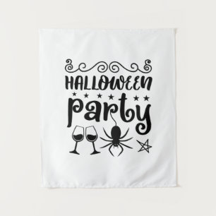 Verjaardagsfeestje met Halloween Wandkleed