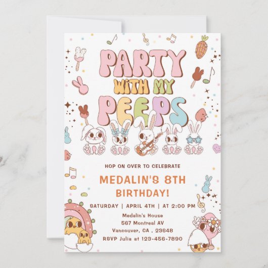 Verjaardagsfeestje met mijn vrienden kaart (Voorkant)