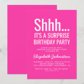 Verjaardagsfeestje met verrassing kaart (Voorkant / Achterkant)