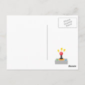 Verjaardagsfeestje met videogames briefkaart (Achterkant)
