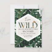 Verjaardagsfeestje met wilde safari-dieren kaart (Voorkant)