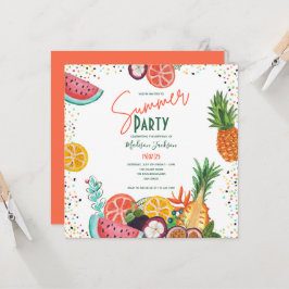 Verjaardagsfeestje met zomerfruit Watermeloen & An Kaart