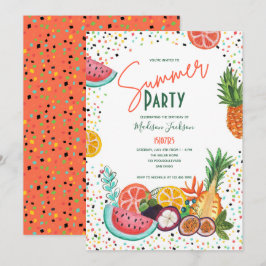 Verjaardagsfeestje met zomerfruit Watermeloen & Ci Kaart