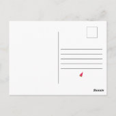 Verjaardagsfeestje Minimalistisch Eenvoudig Kleurr Briefkaart (Achterkant)