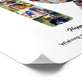 Verjaardagsfeestje nummer 19 foto collage 19 poster (Hoek)