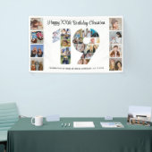 Verjaardagsfeestje nummer 19 foto collage spandoek (Beurs)