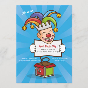 Verjaardagsfeestje op 1 april-grap kaart