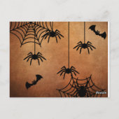 Verjaardagsfeestje op Halloween Briefkaart (Achterkant)