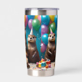 Verjaardagsfeestje Otter Drie-eiigen, Geïsoleerde Drinkbeker (Links)