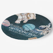 Verjaardagsfeestje Outer Space papieren borden Bordje (Gekanteld)