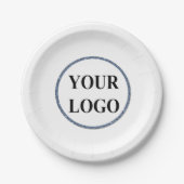 Verjaardagsfeestje Papier Borden Goud Plastic ADD  Papieren Bordje (Voorkant)