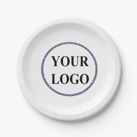 Verjaardagsfeestje Papier Borden Goud Plastic ADD  Papieren Bordje (Voorkant)