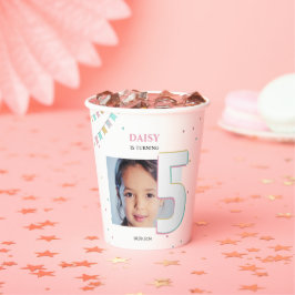 Verjaardagsfeestje - papieren bekers | Aangepast j