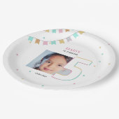 Verjaardagsfeestje - Papieren Bord | Aangepast jaa (Gekanteld)