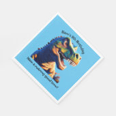 Verjaardagsfeestje papieren servetten. Dinosaurus. Servet (Hoek)