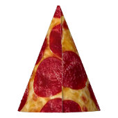 verjaardagsfeestje pepperonis pizza feesthoedjes (Achterkant)
