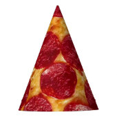 verjaardagsfeestje pepperonis pizza feesthoedjes (Voorkant)