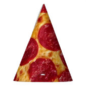 verjaardagsfeestje pepperonis pizza feesthoedjes (Links)