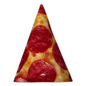 verjaardagsfeestje pepperonis pizza feesthoedjes (Rechts)
