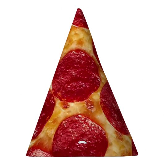 verjaardagsfeestje pepperonis pizza feesthoedjes (Rechts)