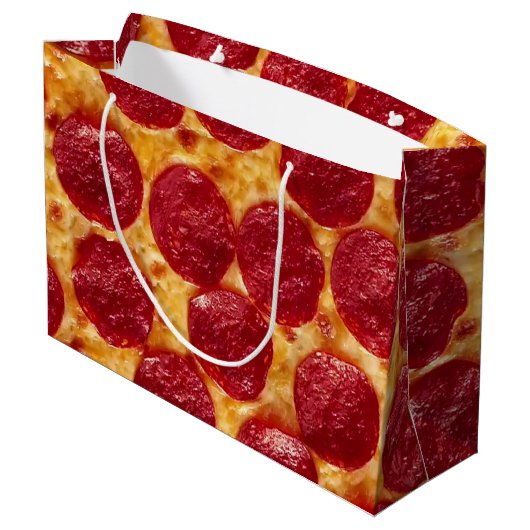 verjaardagsfeestje pepperonis pizza groot cadeauzakje (Achterkant Gekanteld)