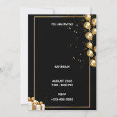 Verjaardagsfeestje Personaliseer uitnodiging (Achterkant)