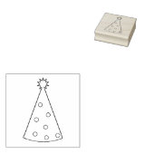 Verjaardagsfeestje Pet Art Stamp Rubberstempel (Gestempeld)