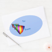 Verjaardagsfeestje Pet Gift Label Sticker (Envelop)