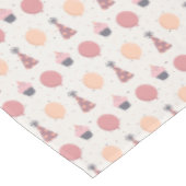 Verjaardagsfeestje petten, ballonnen, cupcake gede tafelkleed (Gekanteld)