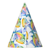 Verjaardagsfeestje Petten Tropische Vis Feesthoedjes (Achterkant)