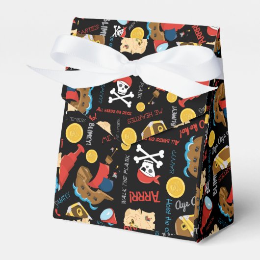 VERJAARDAGSFEESTJE PIRATE BEDANKDOOSJES (Voorkant Zijde)