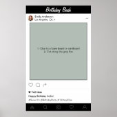 Verjaardagsfeestje Prop Fotohokje Frame Decoratie (Voorkant)