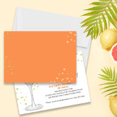 Verjaardagsfeestje Retro Cool Waterverf Martini Dr Kaart