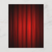 Verjaardagsfeestje rood gouden glitters jurk film  flyer (Achterkant)