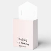 Verjaardagsfeestje roos gouddruppels dank u bedankdoosjes (Geopend)